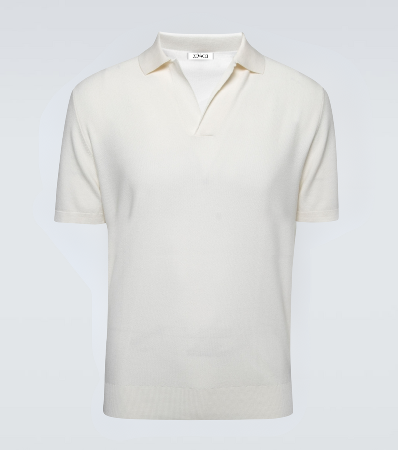 The Portofino Polo Shirt Vanilla White